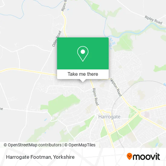 Harrogate Footman map