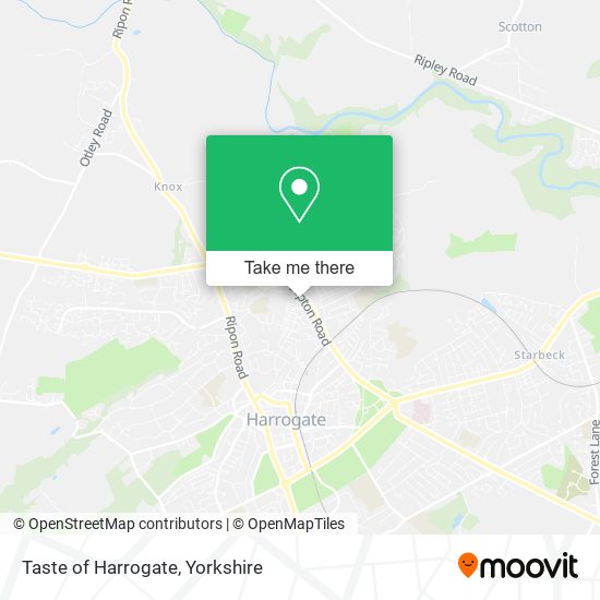 Taste of Harrogate map