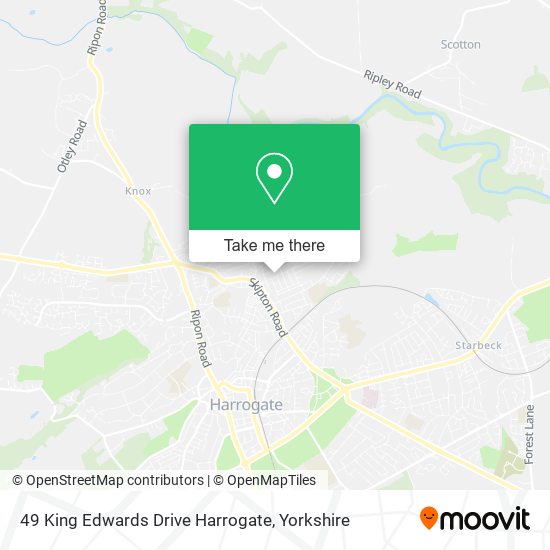 49 King Edwards Drive Harrogate map