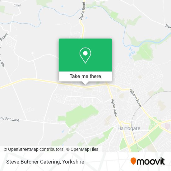 Steve Butcher Catering map