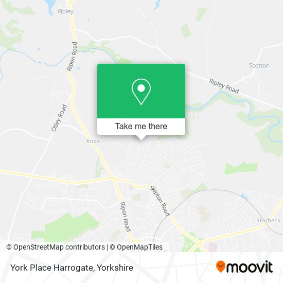 York Place Harrogate map