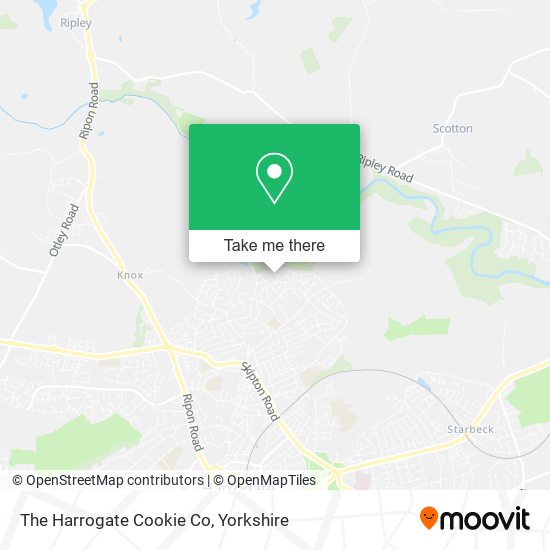 The Harrogate Cookie Co map