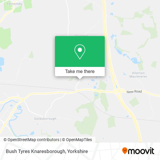 Bush Tyres Knaresborough map