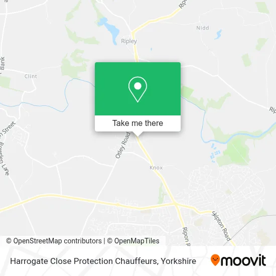 Harrogate Close Protection Chauffeurs map
