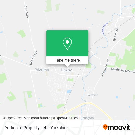 Yorkshire Property Lets map