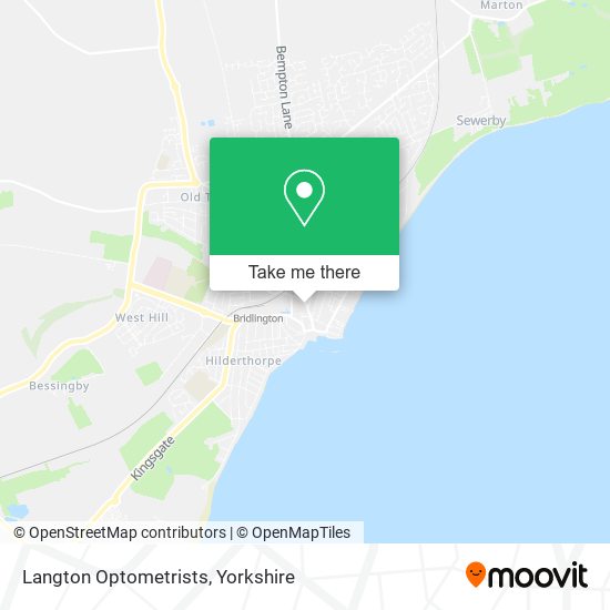 Langton Optometrists map