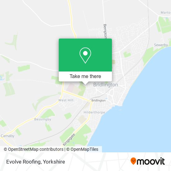 Evolve Roofing map