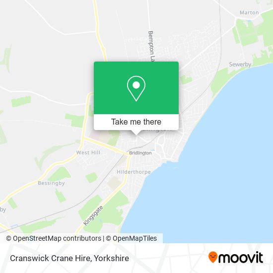 Cranswick Crane Hire map
