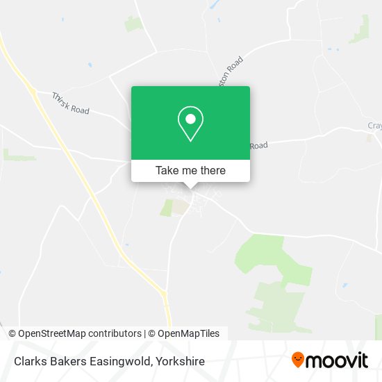 Clarks Bakers Easingwold map