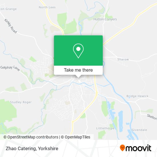 Zhao Catering map