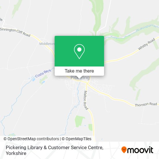 Pickering Library & Customer Service Centre map