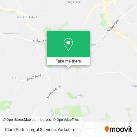 Clare Parkin Legal Services map