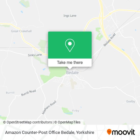 Amazon Counter-Post Office Bedale map