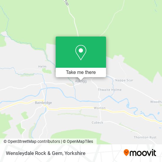 Wensleydale Rock & Gem map