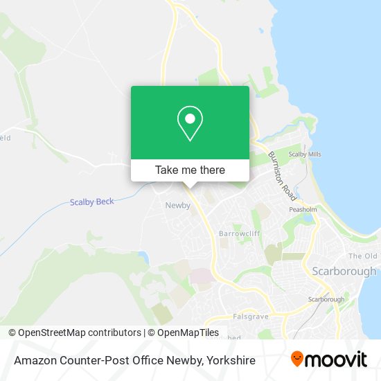 Amazon Counter-Post Office Newby map