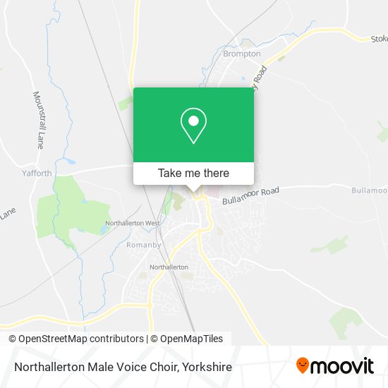 Northallerton Male Voice Choir map