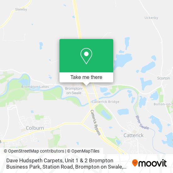 Dave Hudspeth Carpets, Unit 1 & 2 Brompton Business Park, Station Road, Brompton on Swale, Richmond map