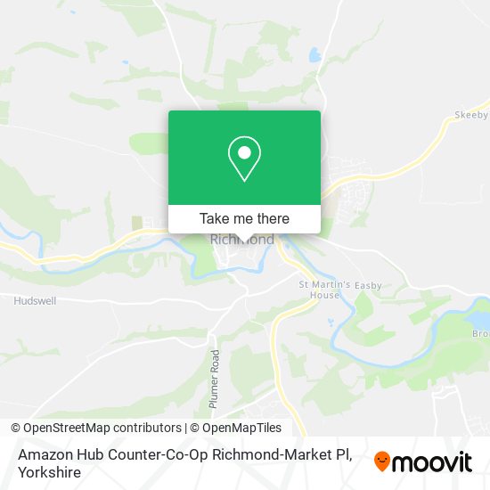 Amazon Hub Counter-Co-Op Richmond-Market Pl map