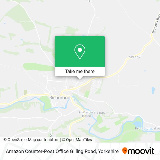 Amazon Counter-Post Office Gilling Road map