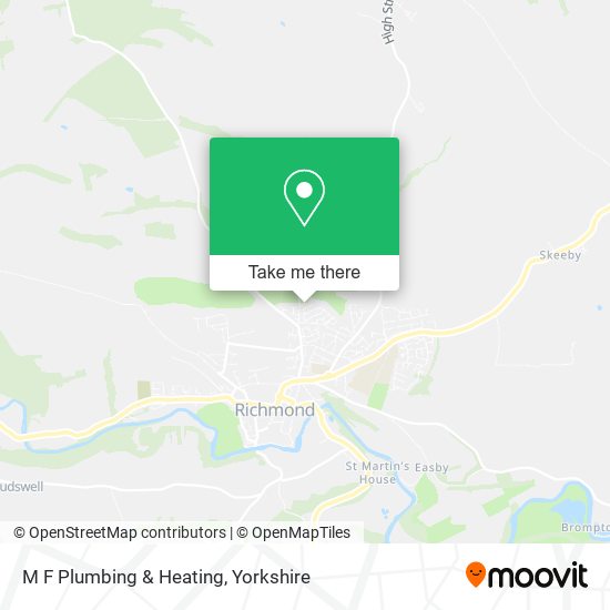 M F Plumbing & Heating map