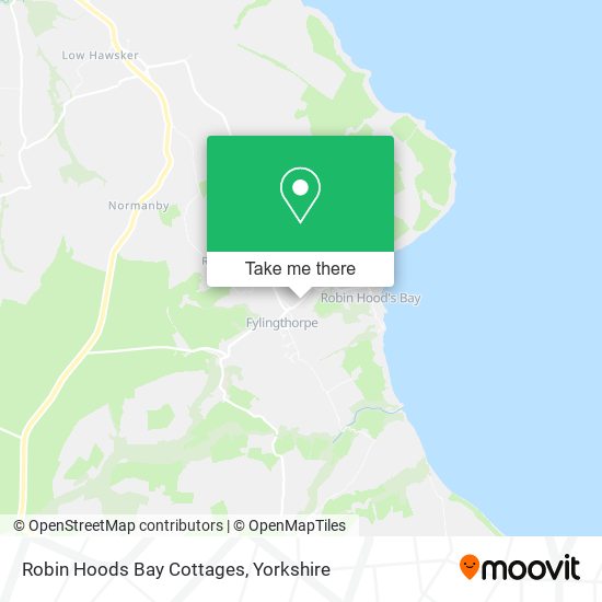 Robin Hoods Bay Cottages map