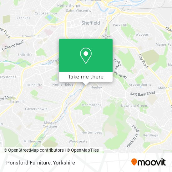Ponsford Furniture map