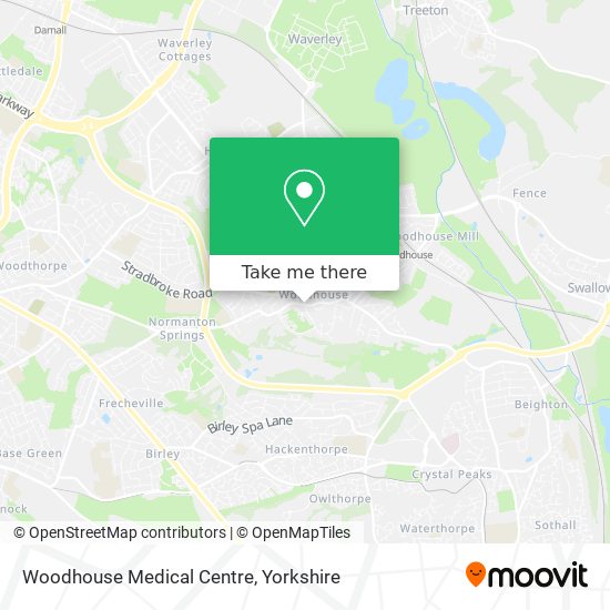 Woodhouse Medical Centre map