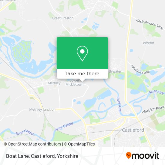 Boat Lane, Castleford map