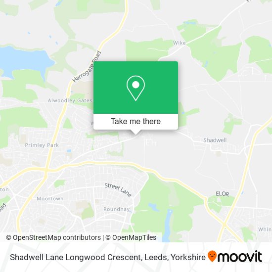 Shadwell Lane Longwood Crescent, Leeds map