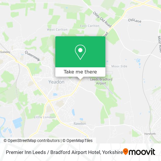 Premier Inn Leeds / Bradford Airport Hotel map