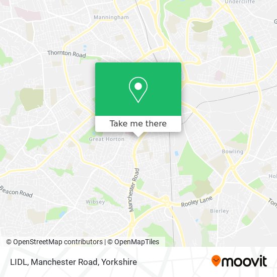 LIDL, Manchester Road map