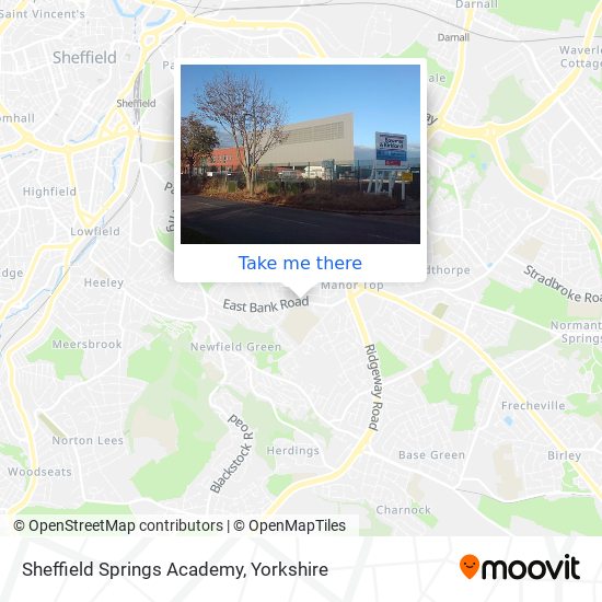 Sheffield Springs Academy map