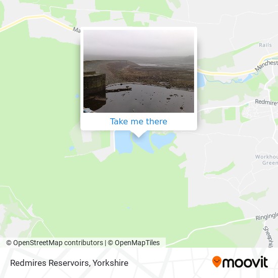 Redmires Reservoirs map