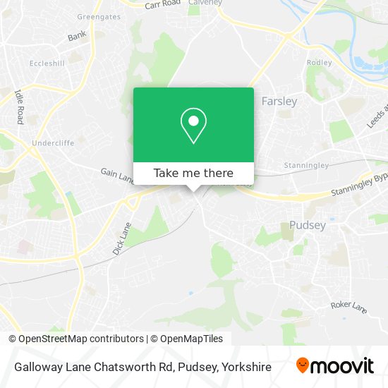 Galloway Lane Chatsworth Rd, Pudsey map