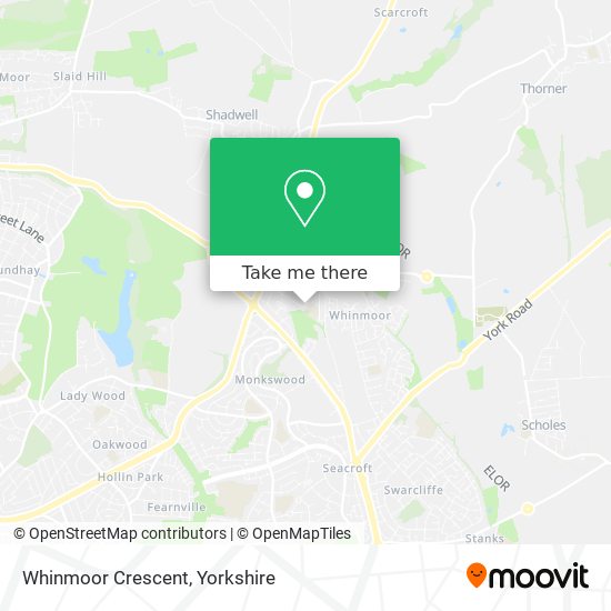 Whinmoor Crescent map