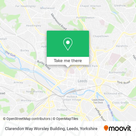 Clarendon Way Worsley Building, Leeds map