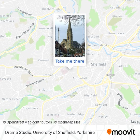 Drama Studio, University of Sheffield map