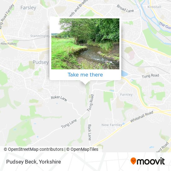 Pudsey Beck map