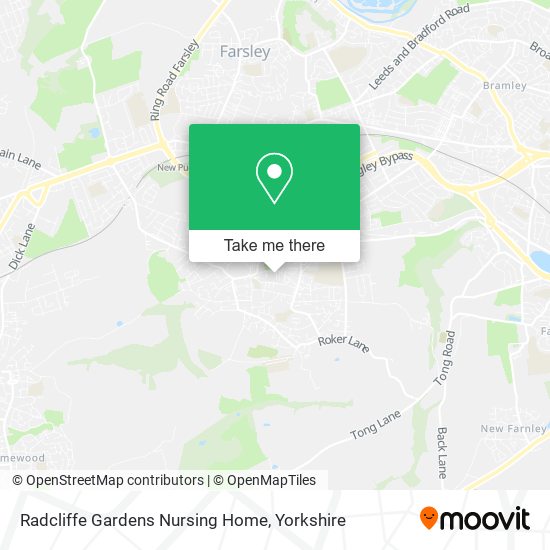 Radcliffe Gardens Nursing Home map