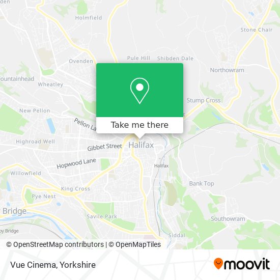 Vue Cinema map