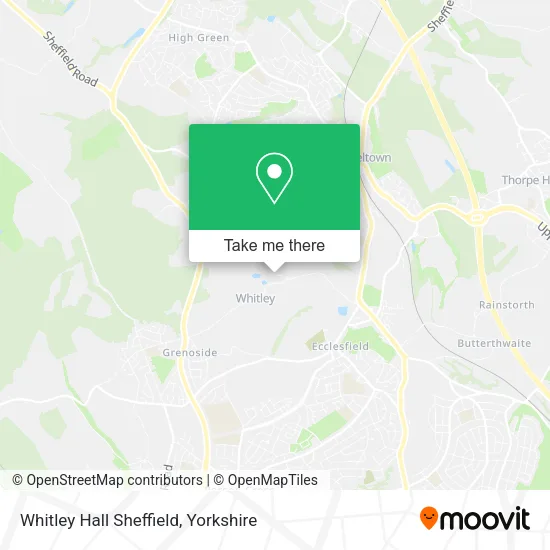 Whitley Hall Sheffield map