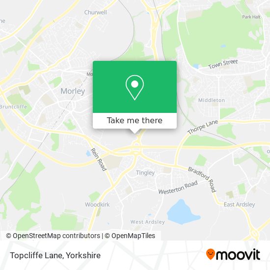 Topcliffe Lane map