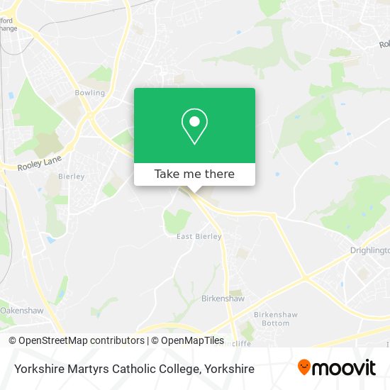 Yorkshire Martyrs Catholic College map