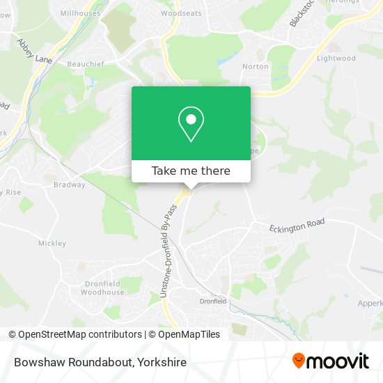 Bowshaw Roundabout map