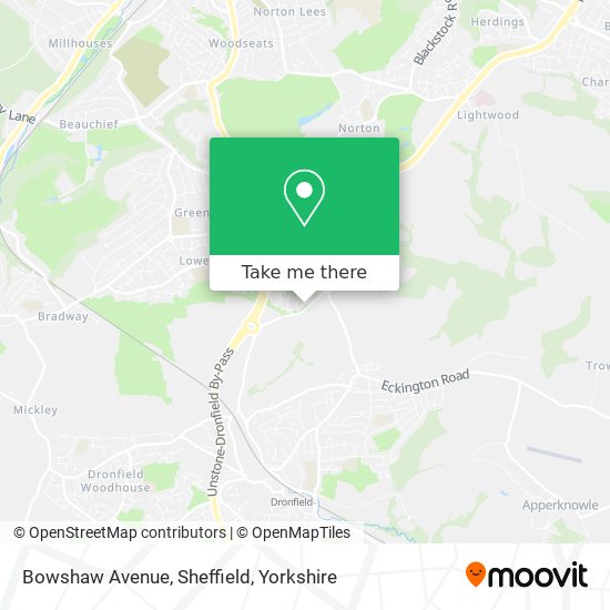 Bowshaw Avenue, Sheffield map