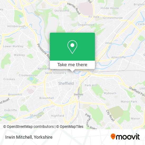 Irwin Mitchell map