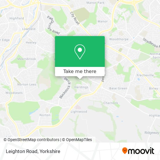 Leighton Road map