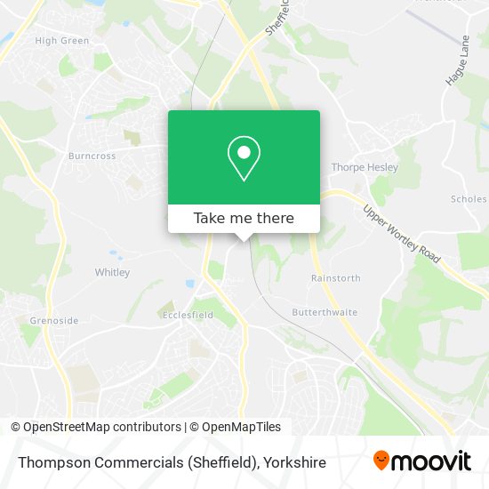 Thompson Commercials (Sheffield) map