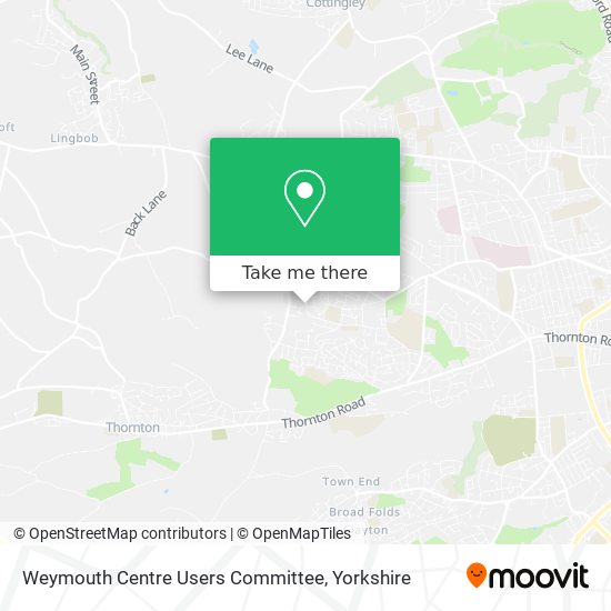 Weymouth Centre Users Committee map