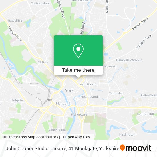 John Cooper Studio Theatre, 41 Monkgate map